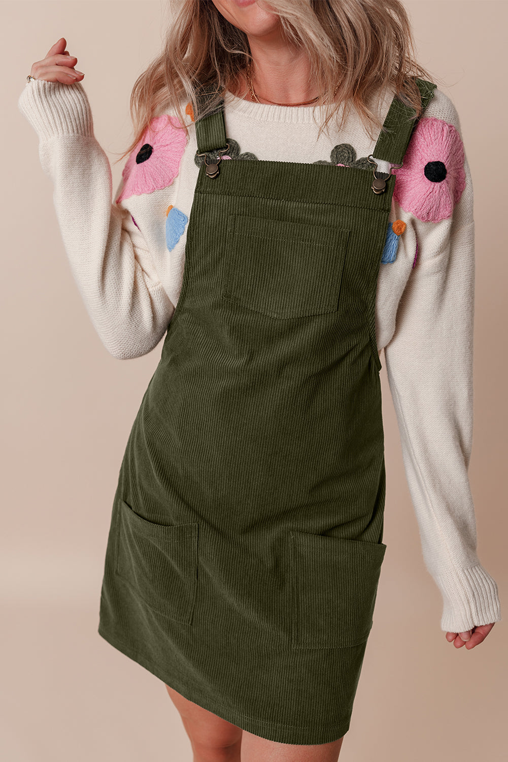 Vintage Corduroy Dress Green Corduroy Jumper Dress Adult Medium Vintage Corduroy Dress Green Corduroy Jumper Dress Adult Medium