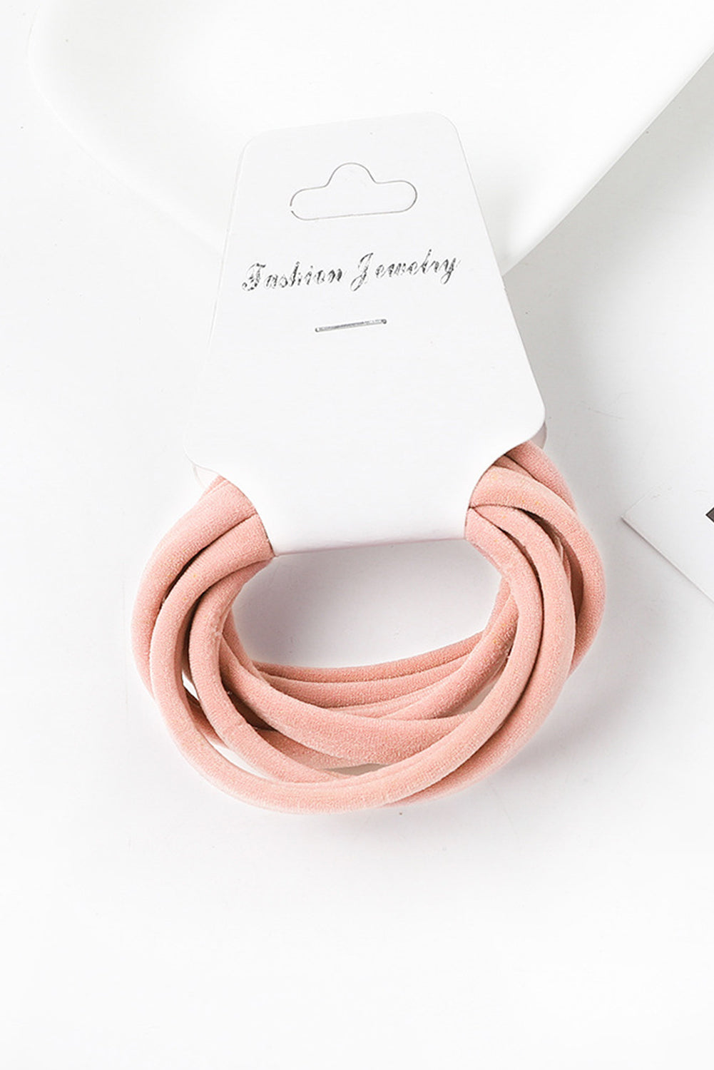 Peach Blossom Solid Color Minimalist Hair Tie Accessory