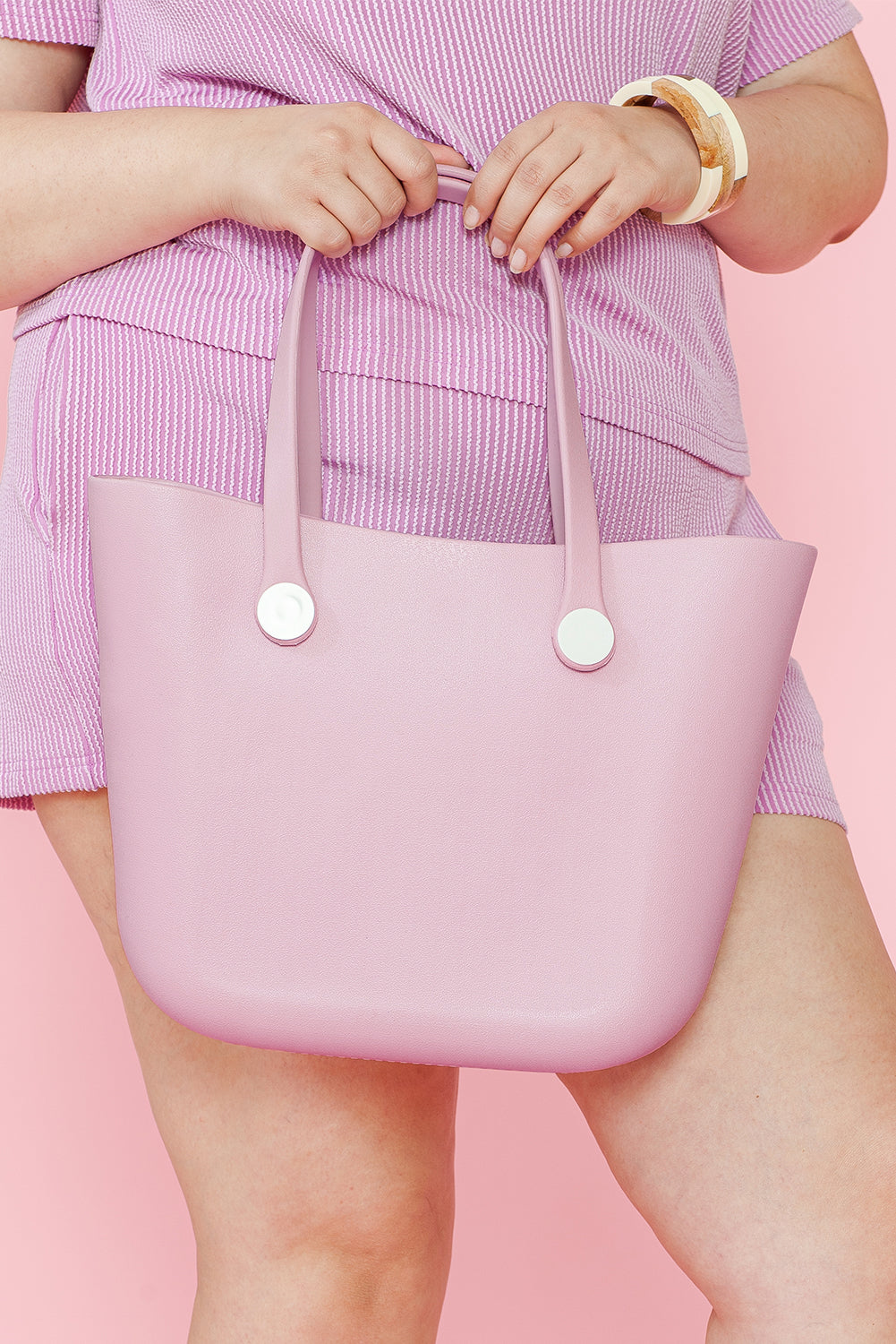 Pink Waterproof Self-assembly Detachable Straps EVA Tote Bag