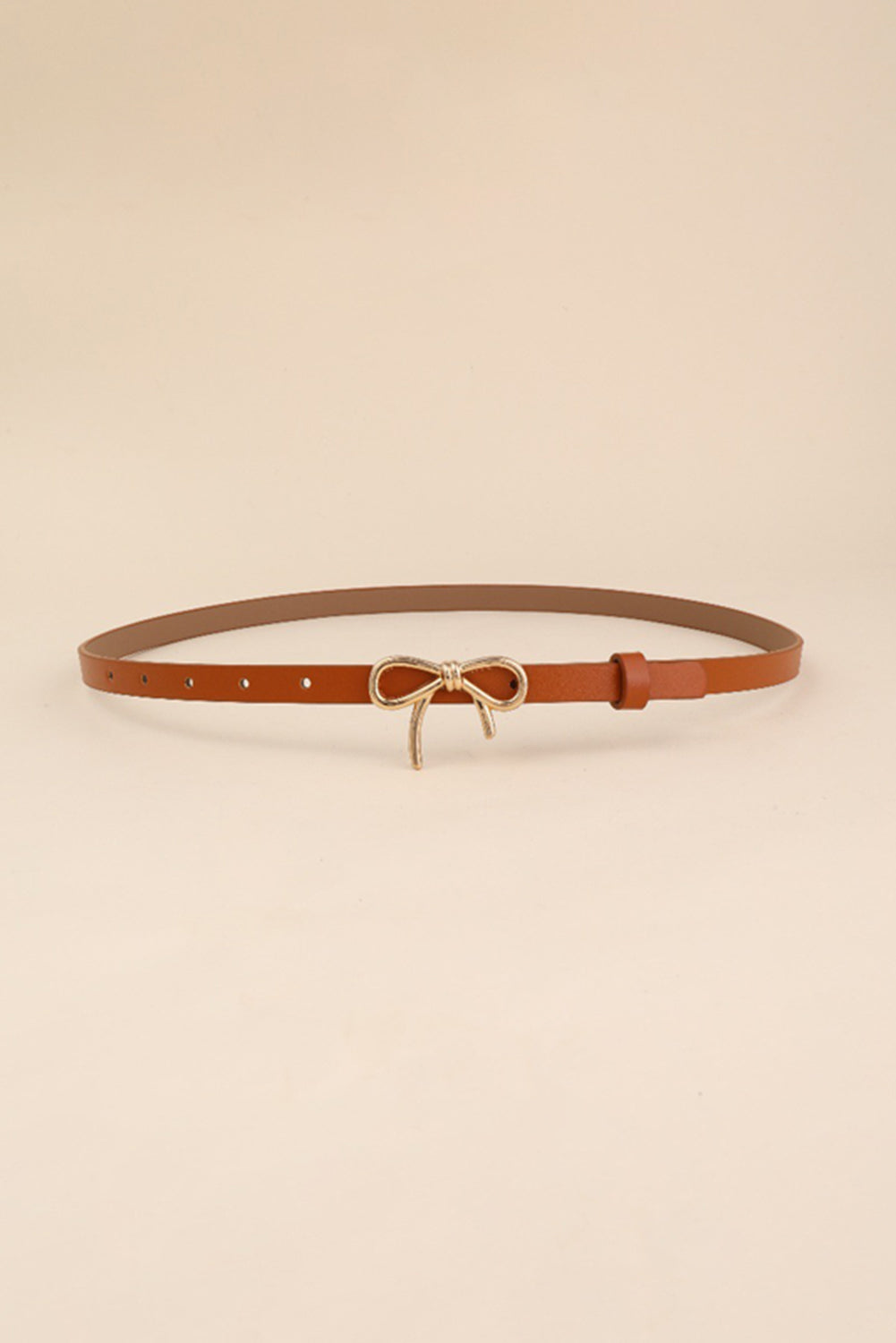 Thai Curry Bow Knot Decor Thin Waist Belt
