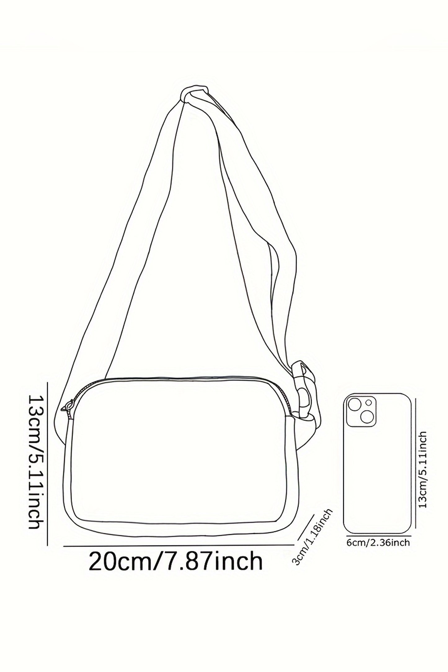 Bonbon Valentines Day Printed Canvas Crossbody Bag