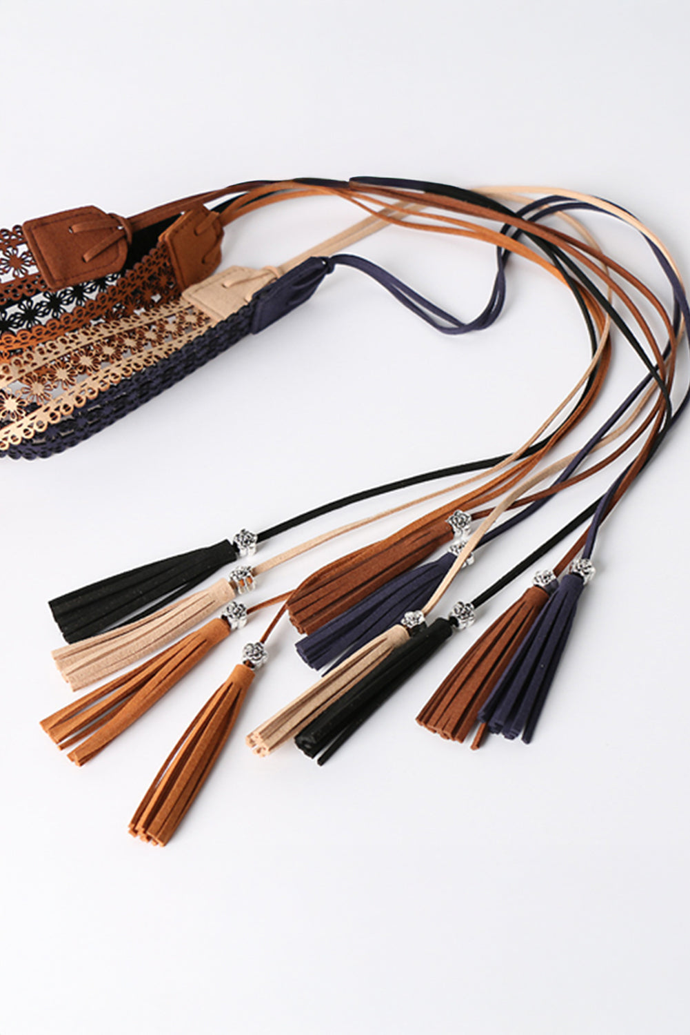 Thai Curry Boho Tassel Crochet Self-tie Waist Belt