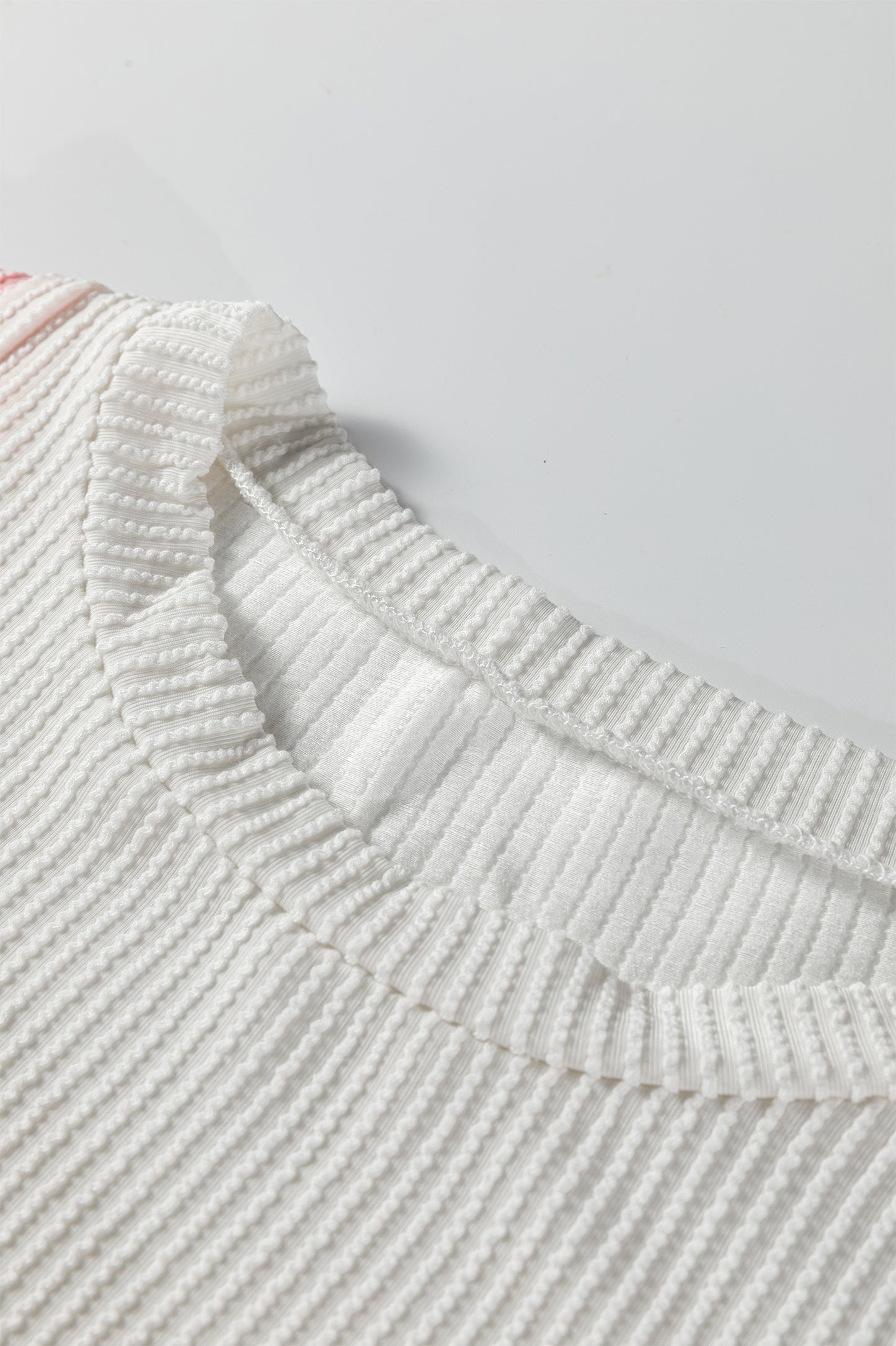 Beau Blue Color Block Corded Long Sleeve Top