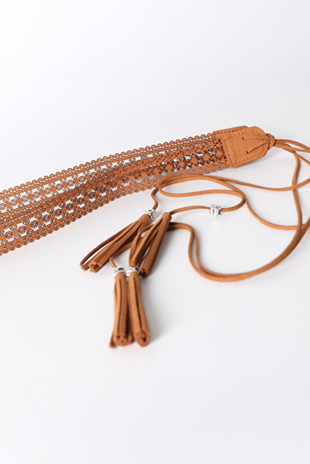 Thai Curry Boho Tassel Crochet Self-tie Waist Belt