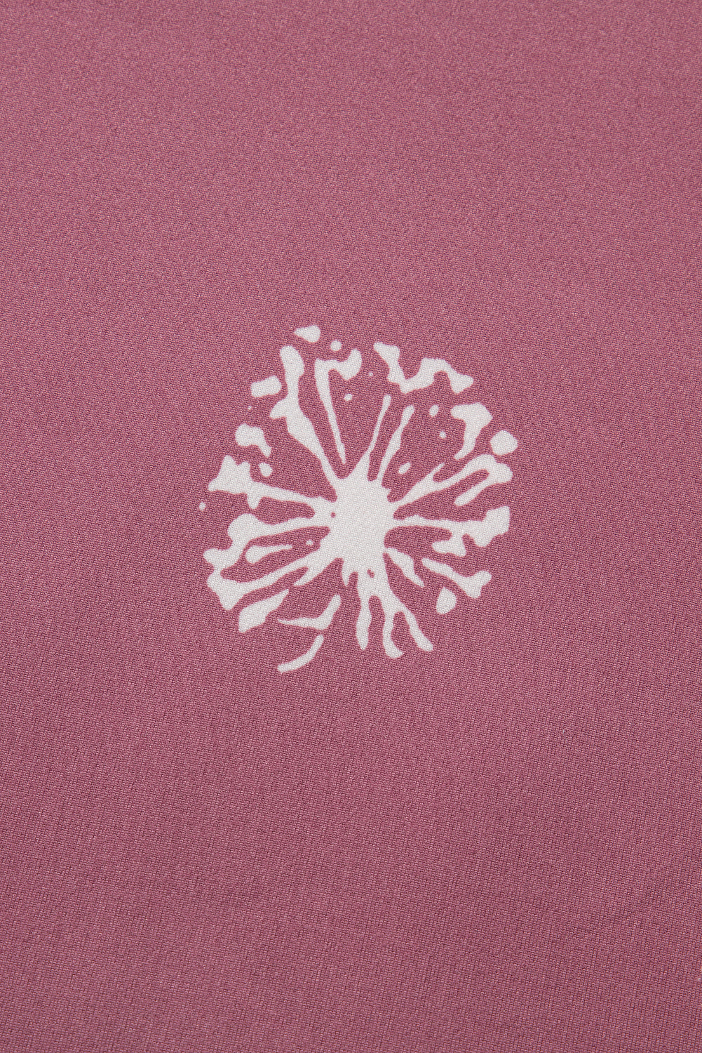 Pink Dandelion Print Crew Neck T-shirt