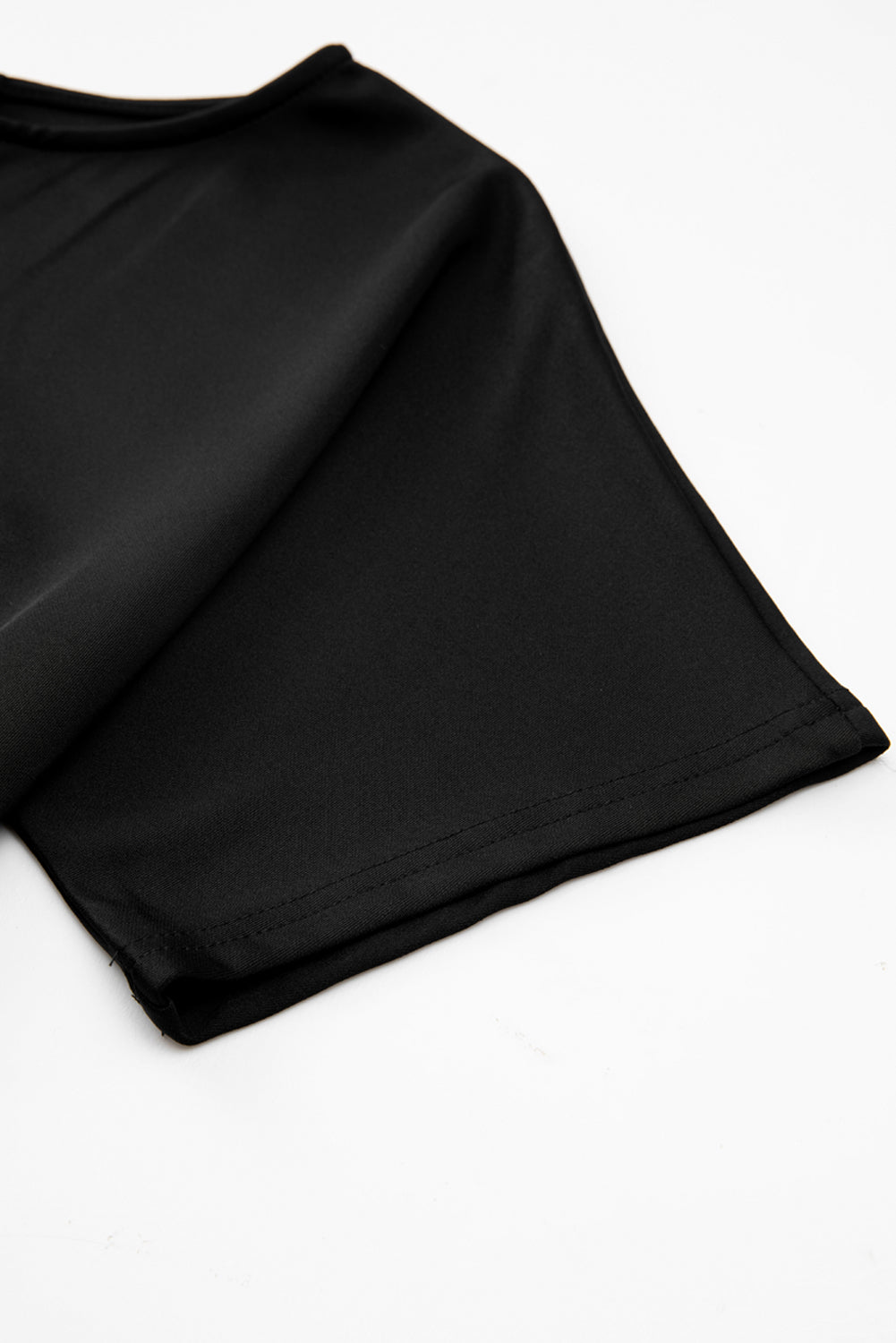 Black Dolman Sleeve Belted Straight Leg Jumpsuit