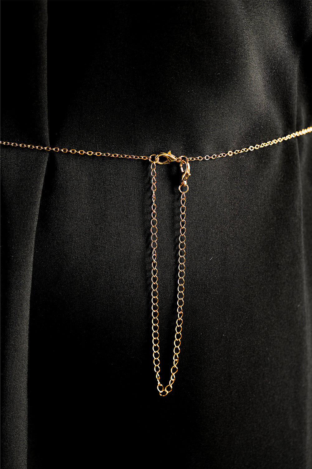 Gold Butterfly Decor Tassel Plate Alloy Layered Waist Chain