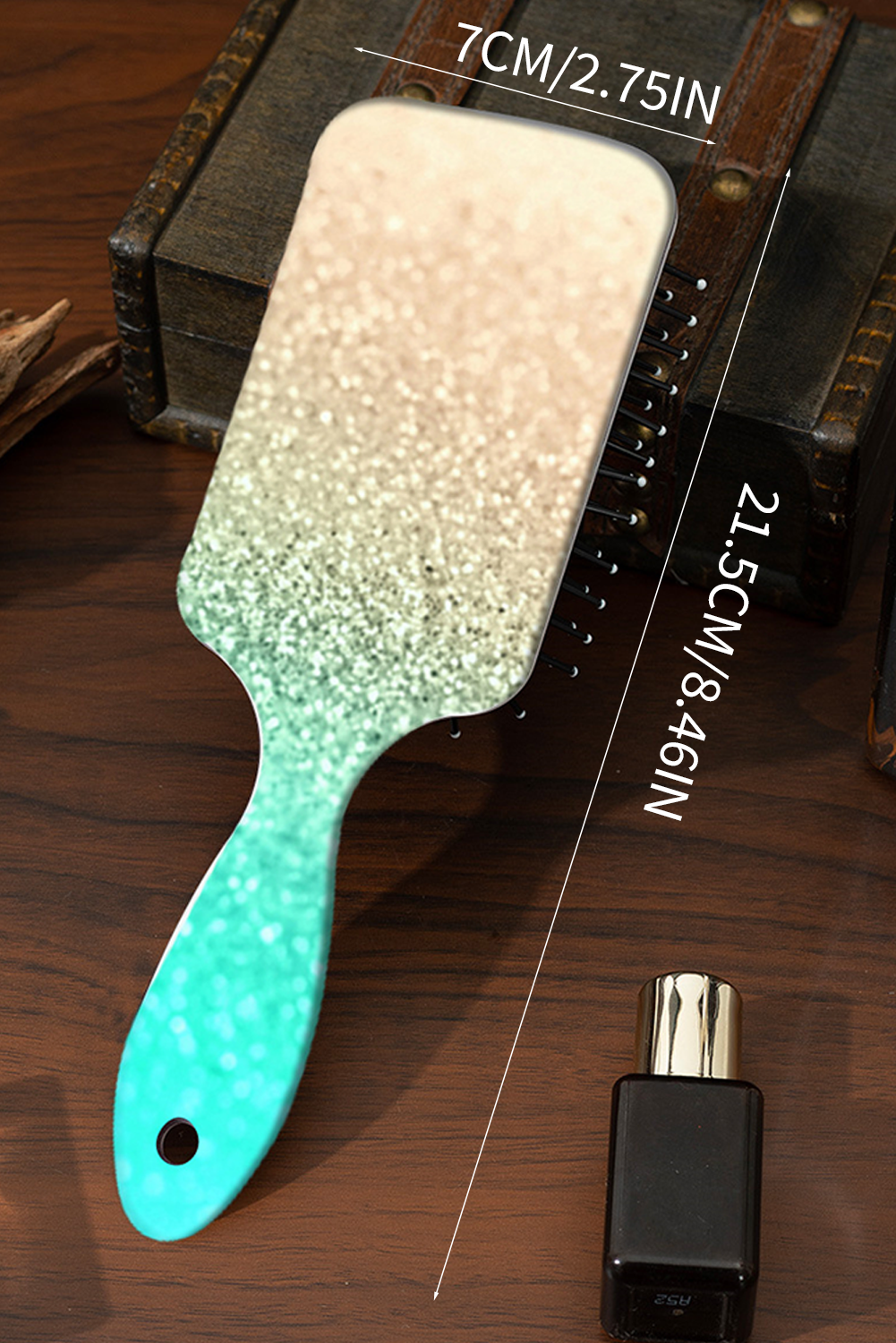 Iceland Blue Ombre Glitter Hair Care Comb