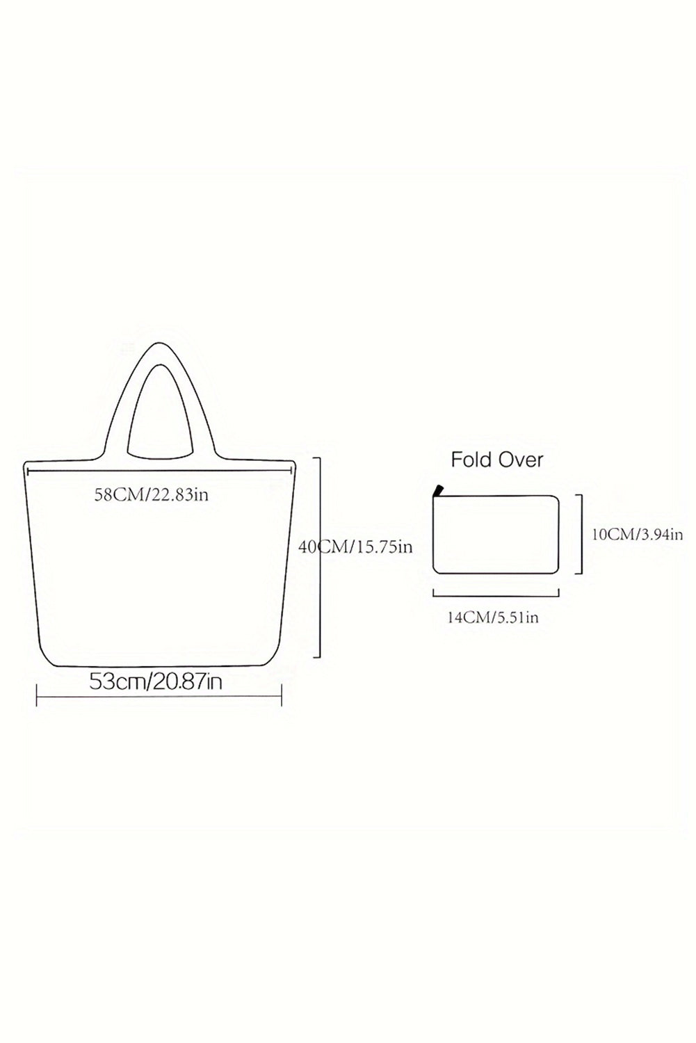 Black Goth Halloween Oxford Cloth Large Capacity Foldable Tote Bag