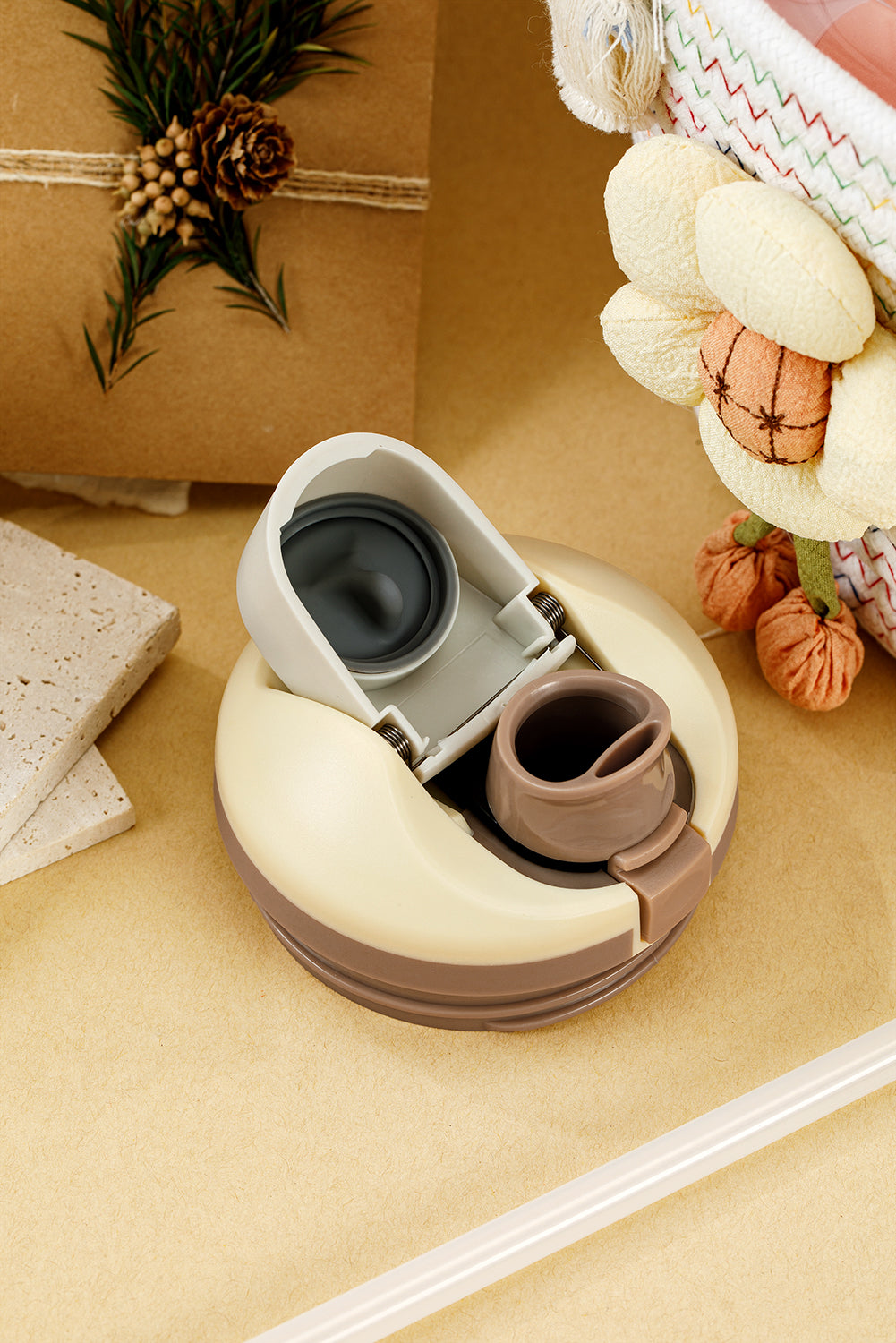 Yellow 40oz Easy Sip Stainless Steel Thermal Water Bottle