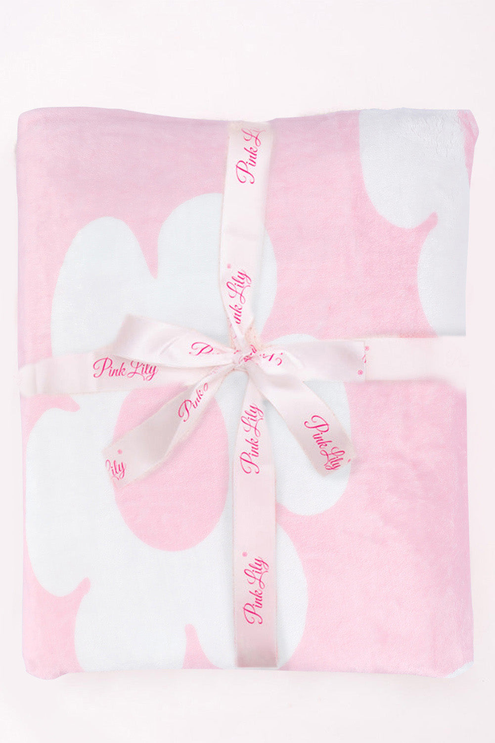 Pink Floral Pattern Square Blanket 76*63cm