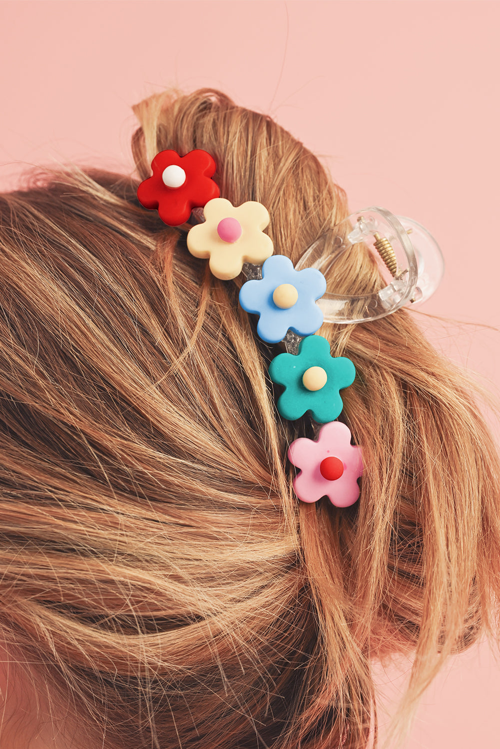 Multicolour Flowers Cute Hair Claw Clip