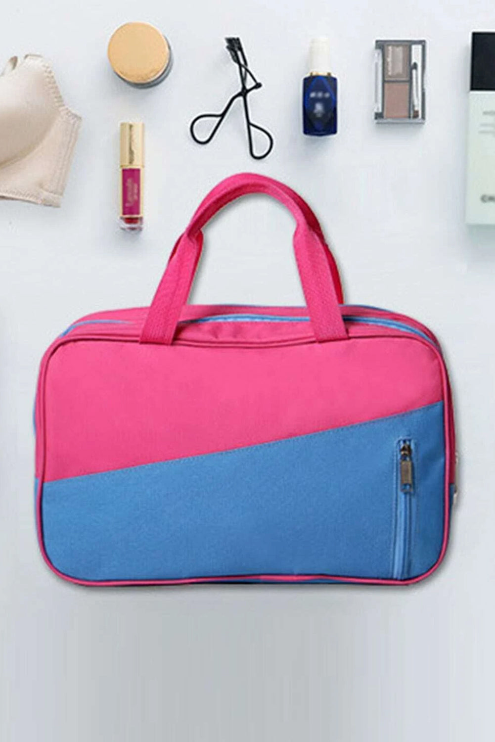 Bonbon Color Block Multi Zip Pocket Portable Yoga Bag