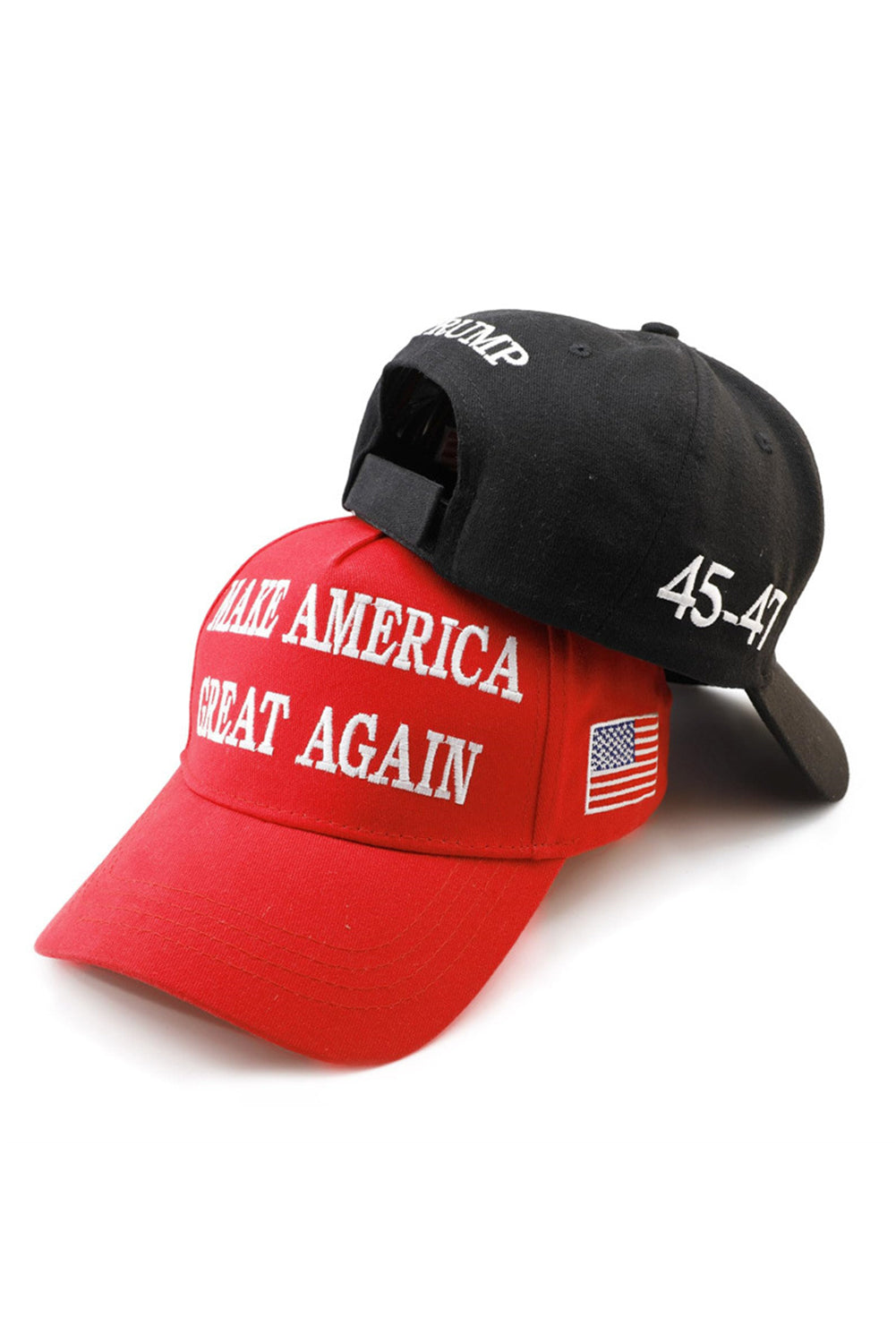 Fiery Red MAKE AMERICA GREAT AGAIN Embroidered Peaked Cap