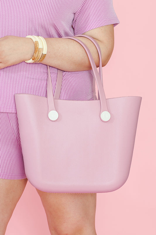 Pink Waterproof Self-assembly Detachable Straps EVA Tote Bag