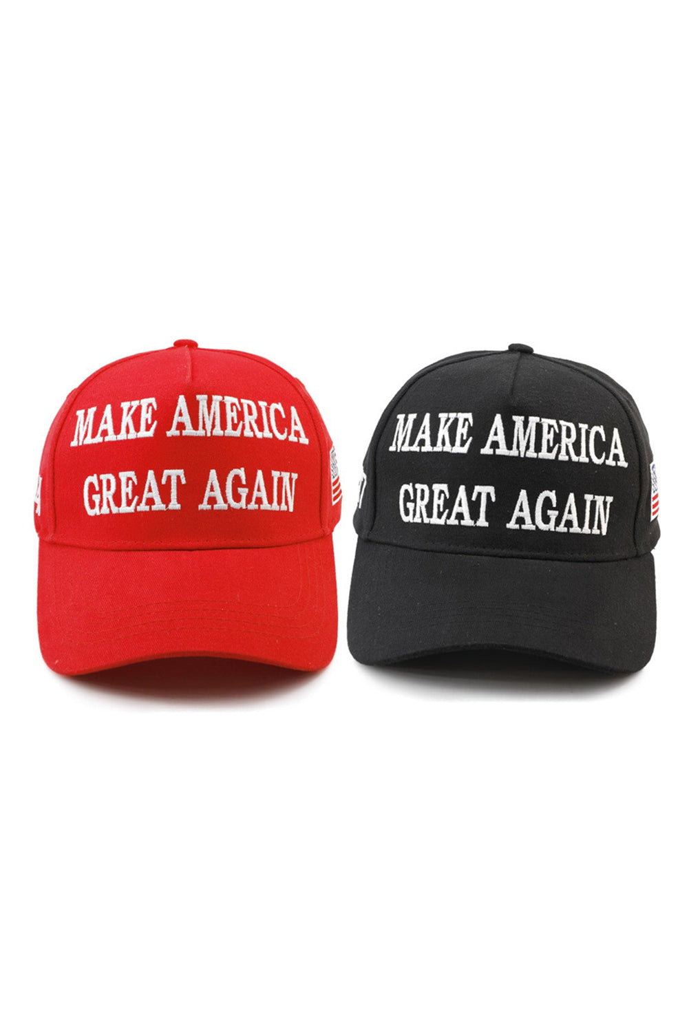 Fiery Red MAKE AMERICA GREAT AGAIN Embroidered Peaked Cap