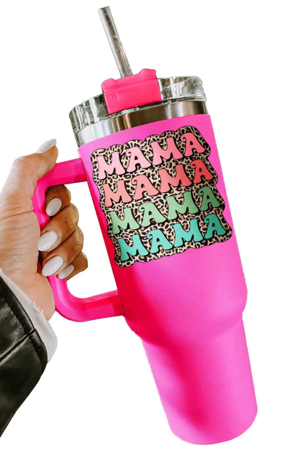 Rose MAMA Leopard 304 Stainless Steel Double Insulated Cup 40oz