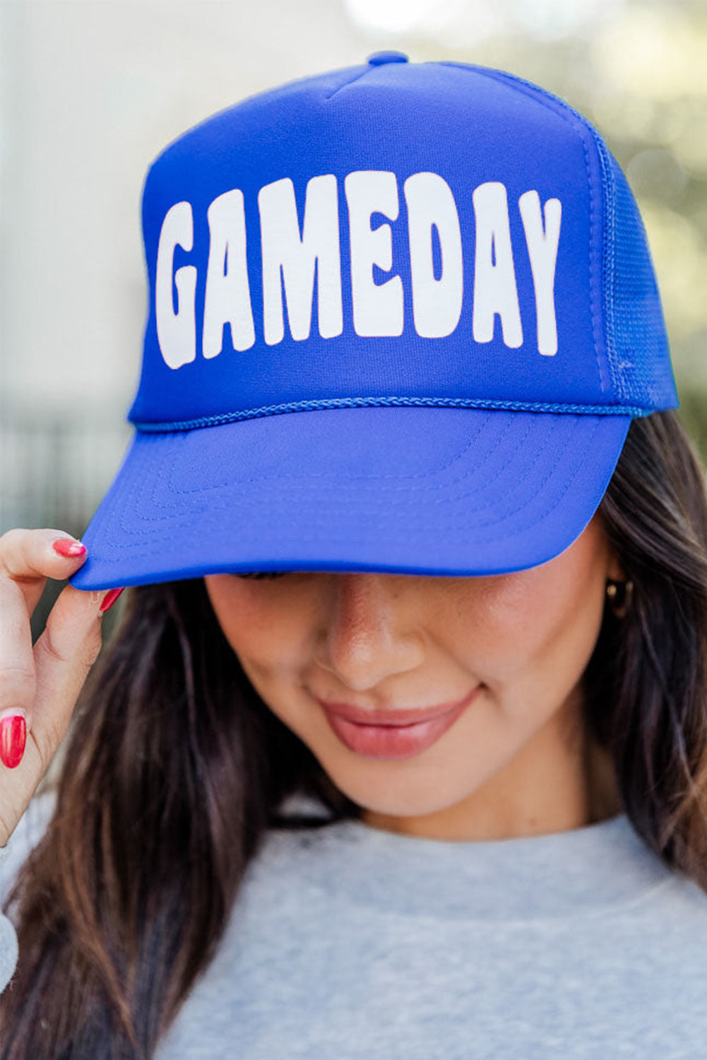 Bluing GAME DAY Rugby Football Mesh Back Baseball Cap