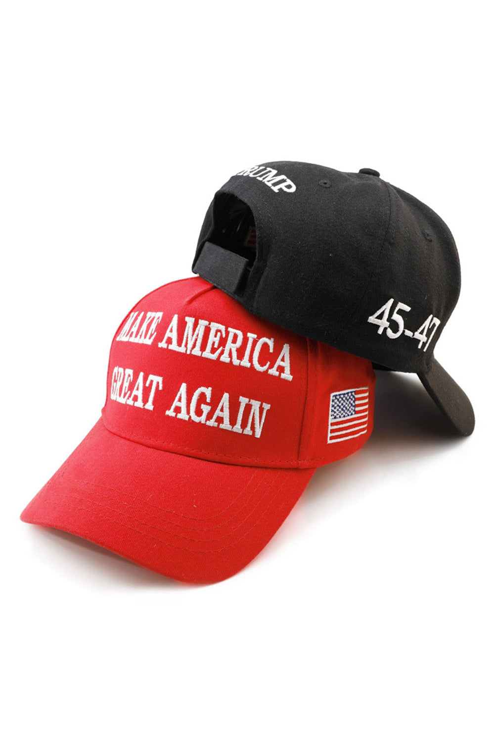 Fiery Red MAKE AMERICA GREAT AGAIN Embroidered Peaked Cap