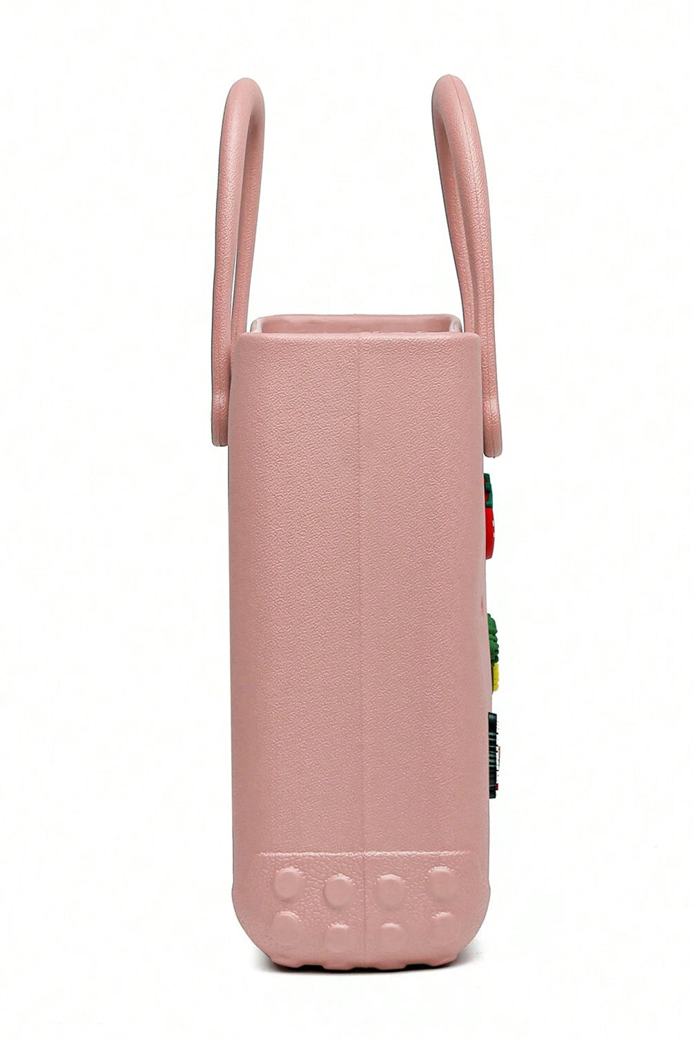 Apricot Pink Waterproof EVA Random Decorations Hollow Tote Bag
