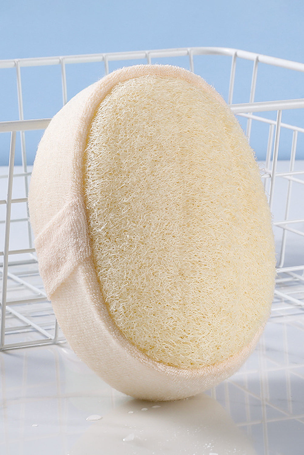 White Natural Loofah Sponge Bath Ball Shower Massage Brush