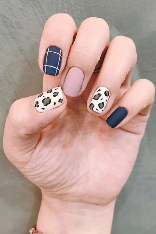 Leopard Frosted Gel Nail Stickers