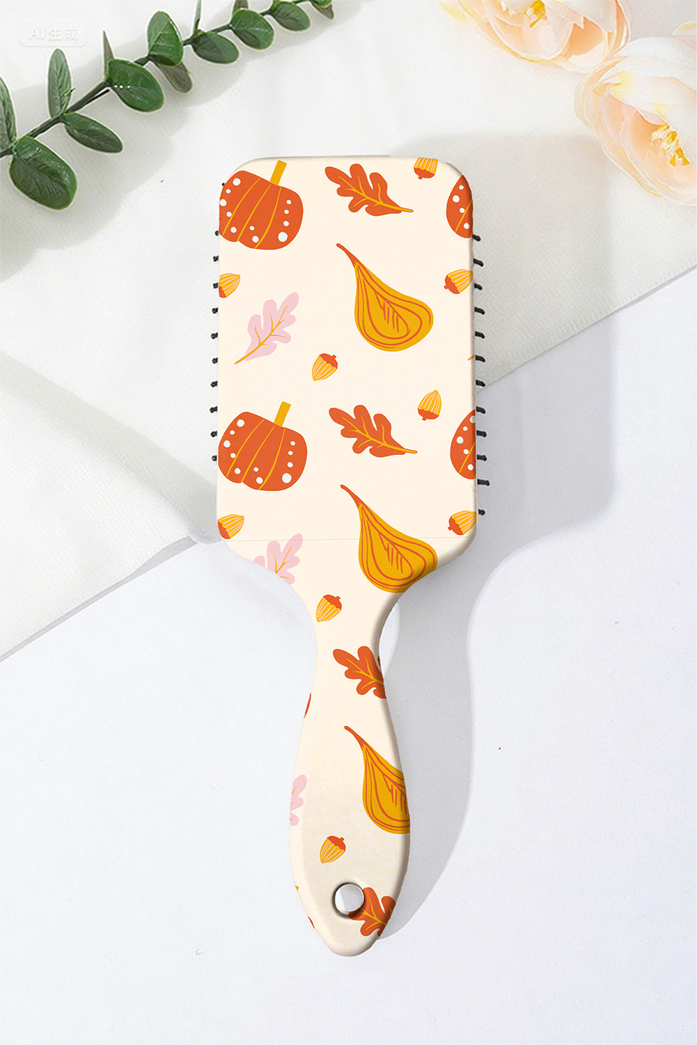 Grapefruit Orange Pumpkin Fall Vibe Print Air Cushion Comb