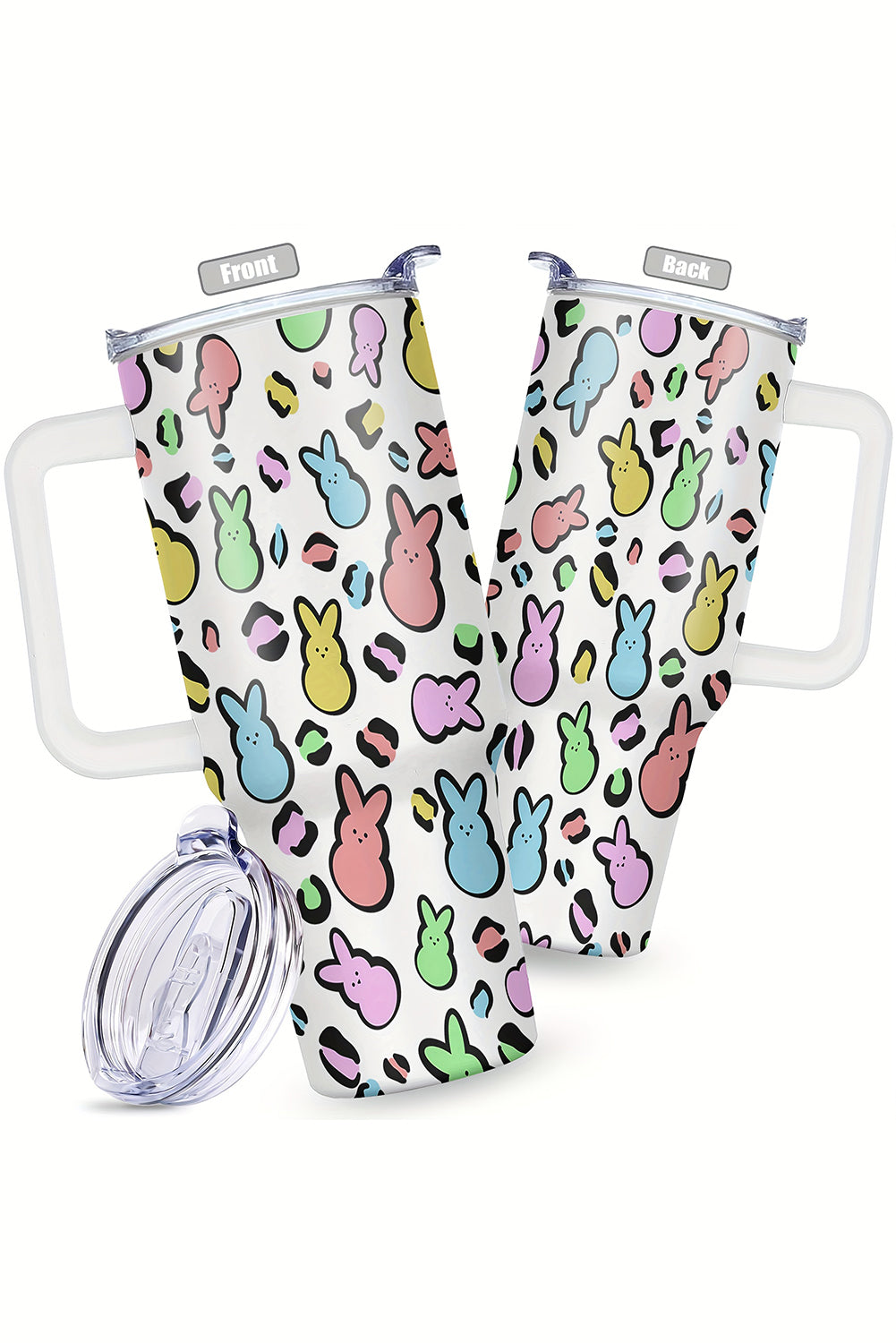 White Easter Bunny Thermal Cup 40oz