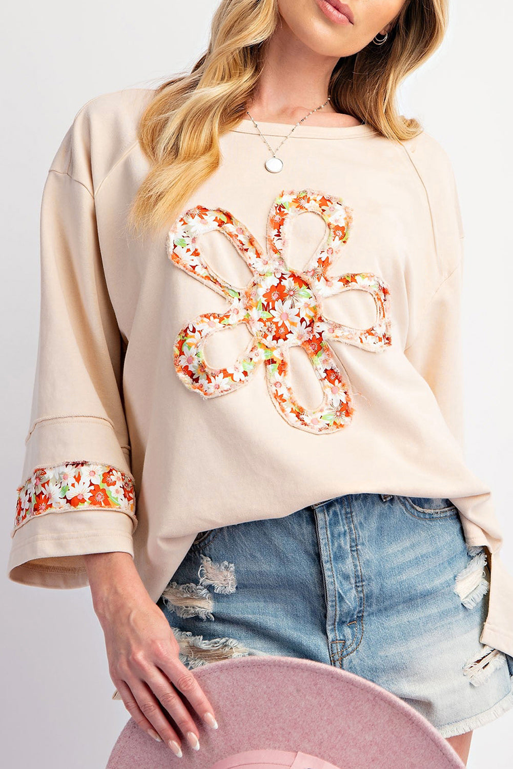 Embroidered plus size tops best sale