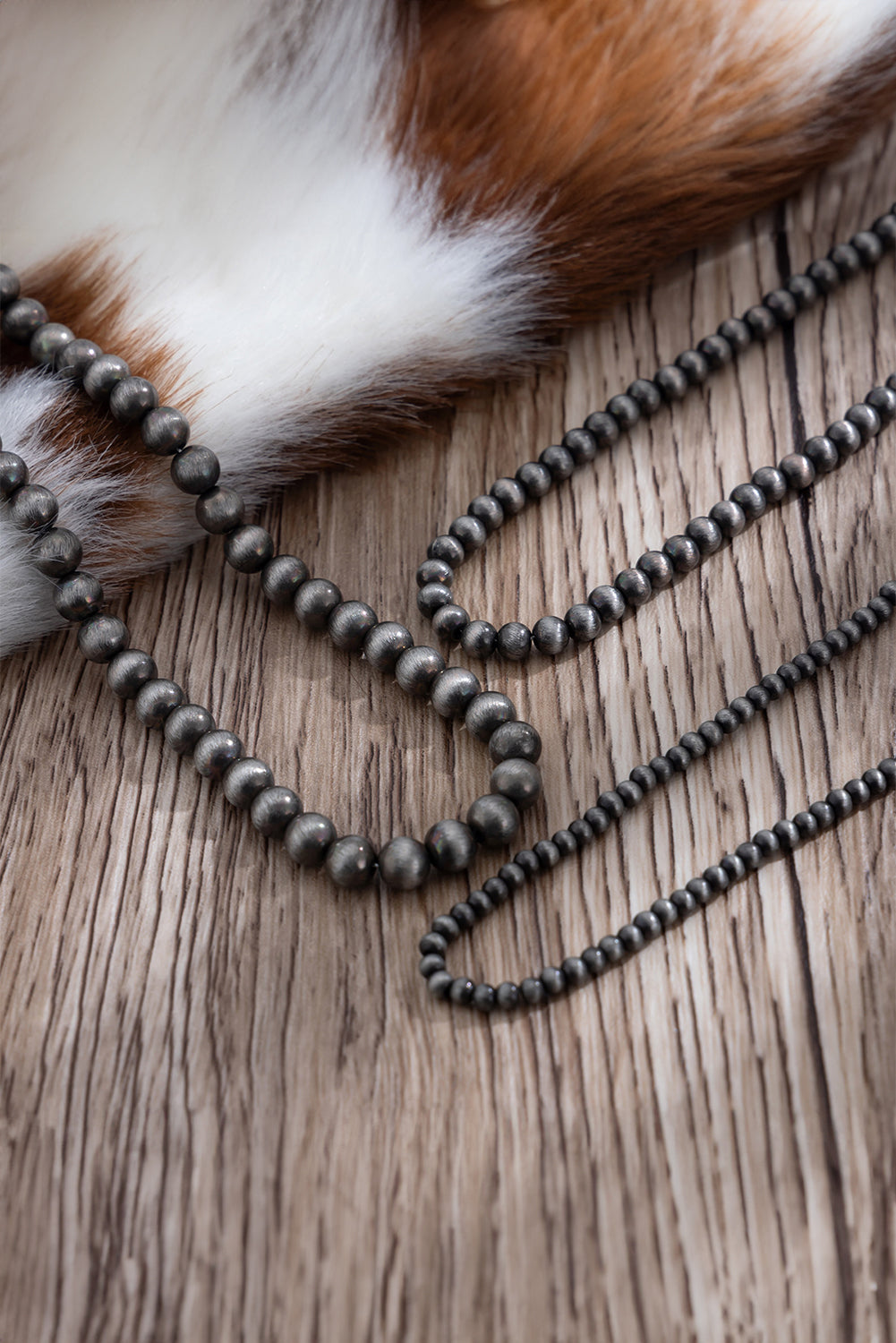 Bristol Black 3pcs Antique Beaded Tribal CCB Necklace Set