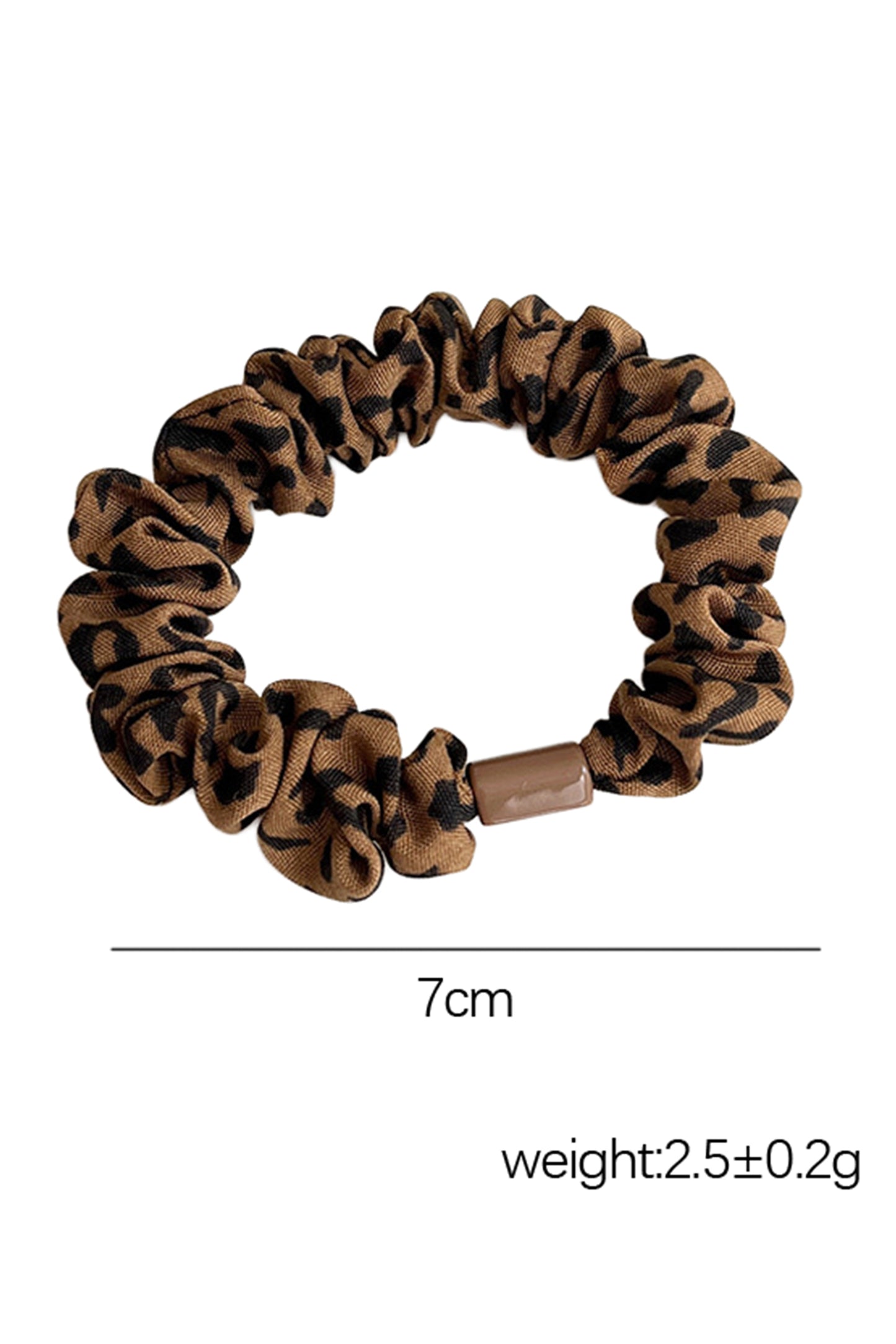Thai Curry 1PC Leopard Scrunchy Silk Elastic Hair Tie