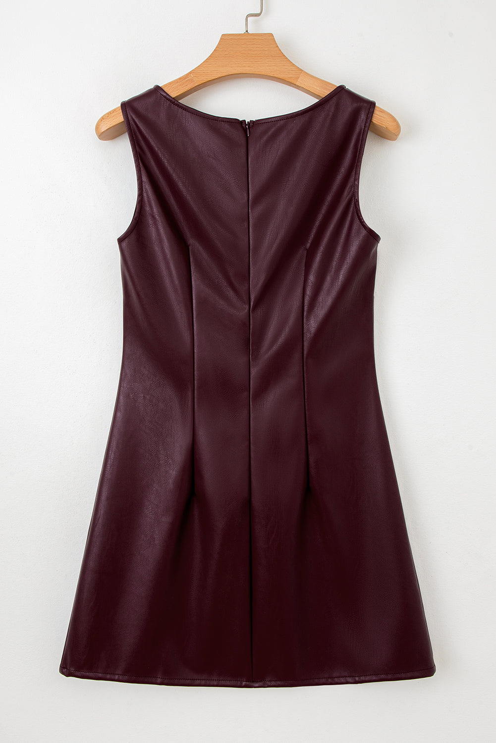 Wild Ginger  Vegan Leather Sleeveless Mini Dress