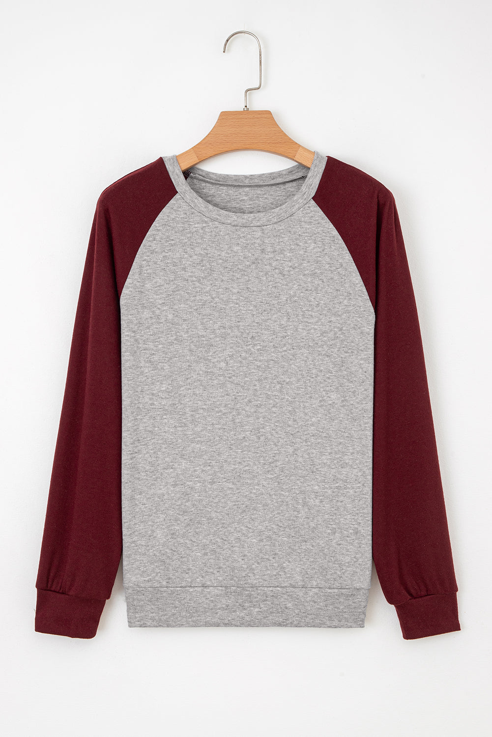 Red Dahlia Colorblock Raglan Long Sleeve T Shirt