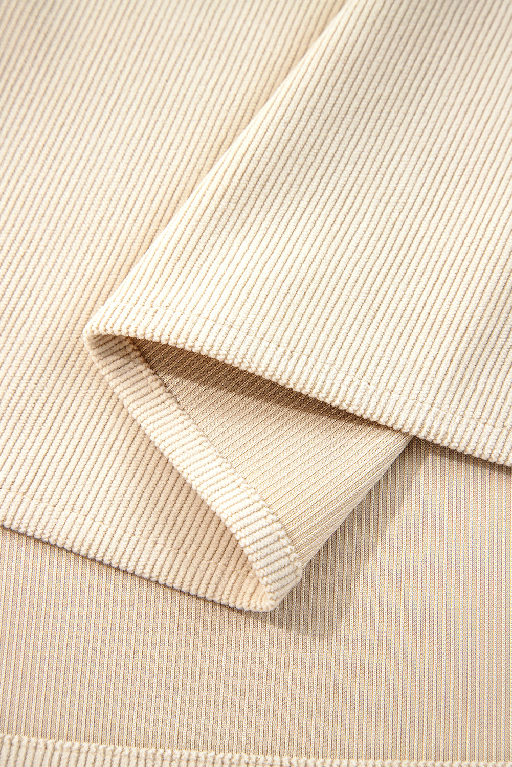 Parchment Notched Neck Scallop Detail Plus Size Mini Dress