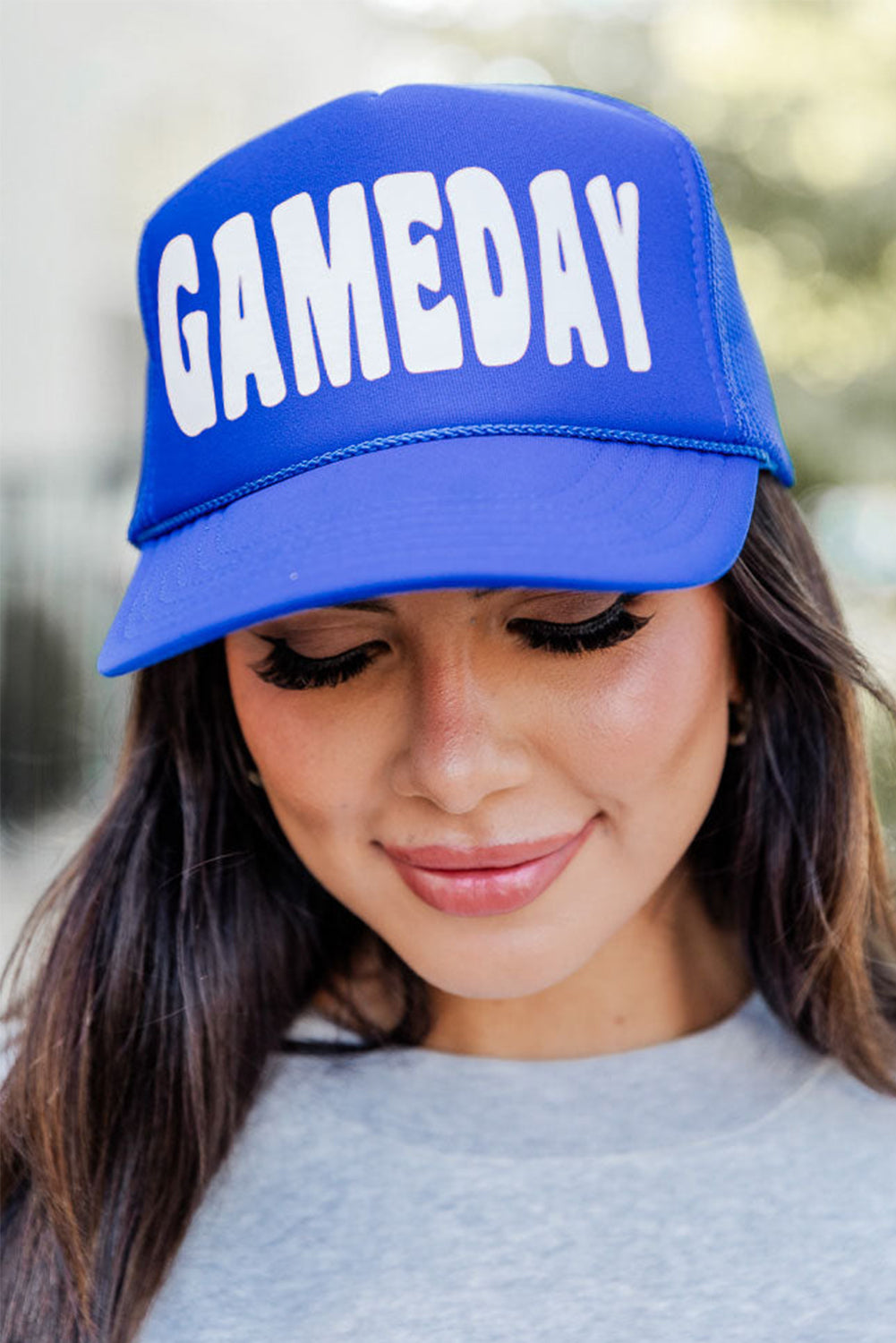 Bluing GAME DAY Rugby Football Mesh Back Baseball Cap