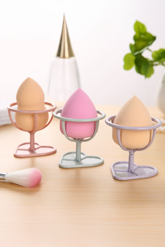 Peach Blossom Makeup Sponge PP Storage Rack