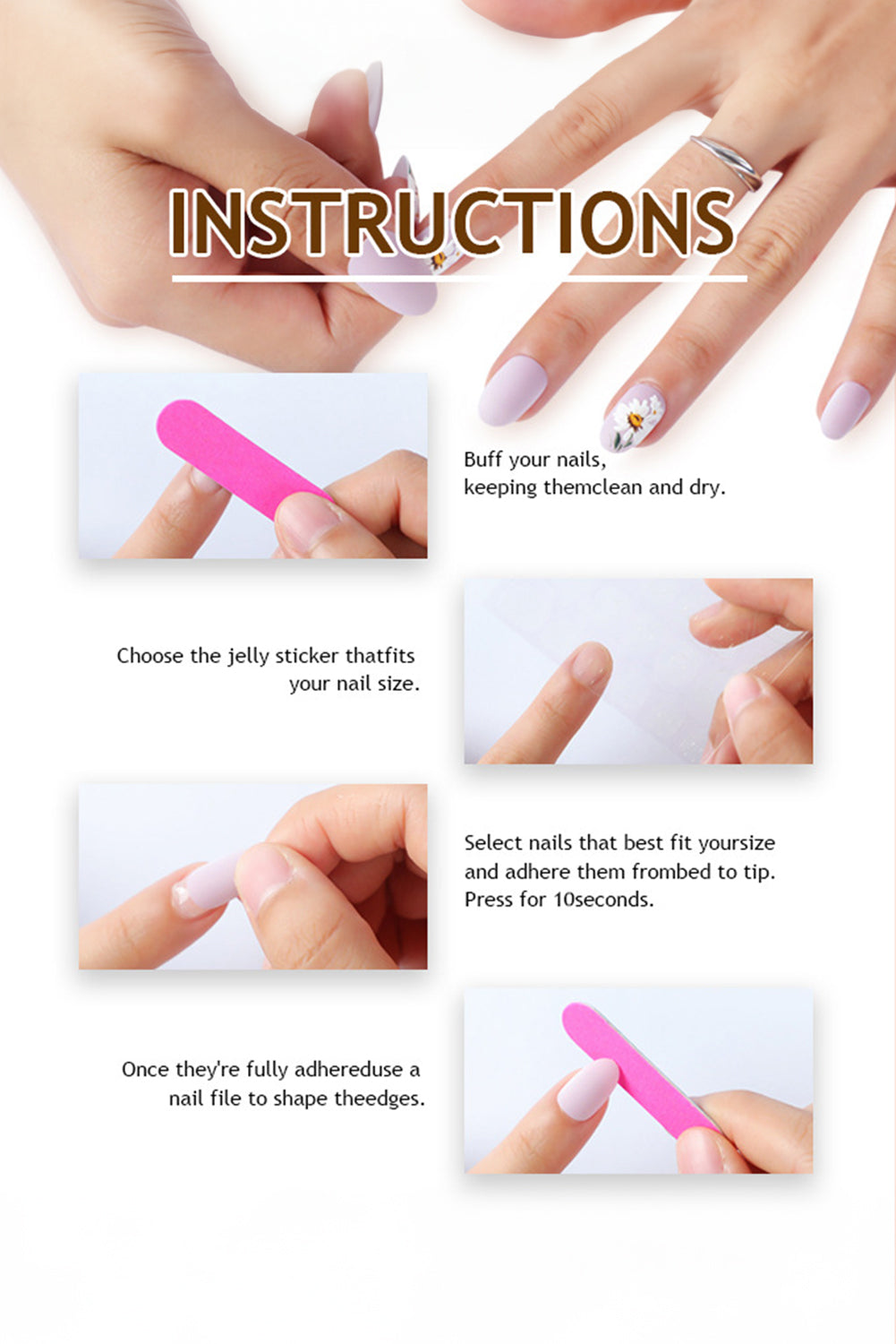 Pink Bow Decor Leopard Trim Nail Stickers