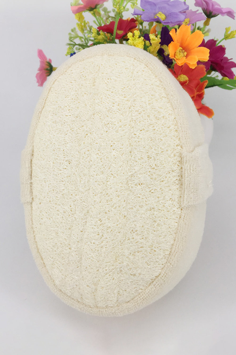 White Natural Loofah Sponge Bath Ball Shower Massage Brush