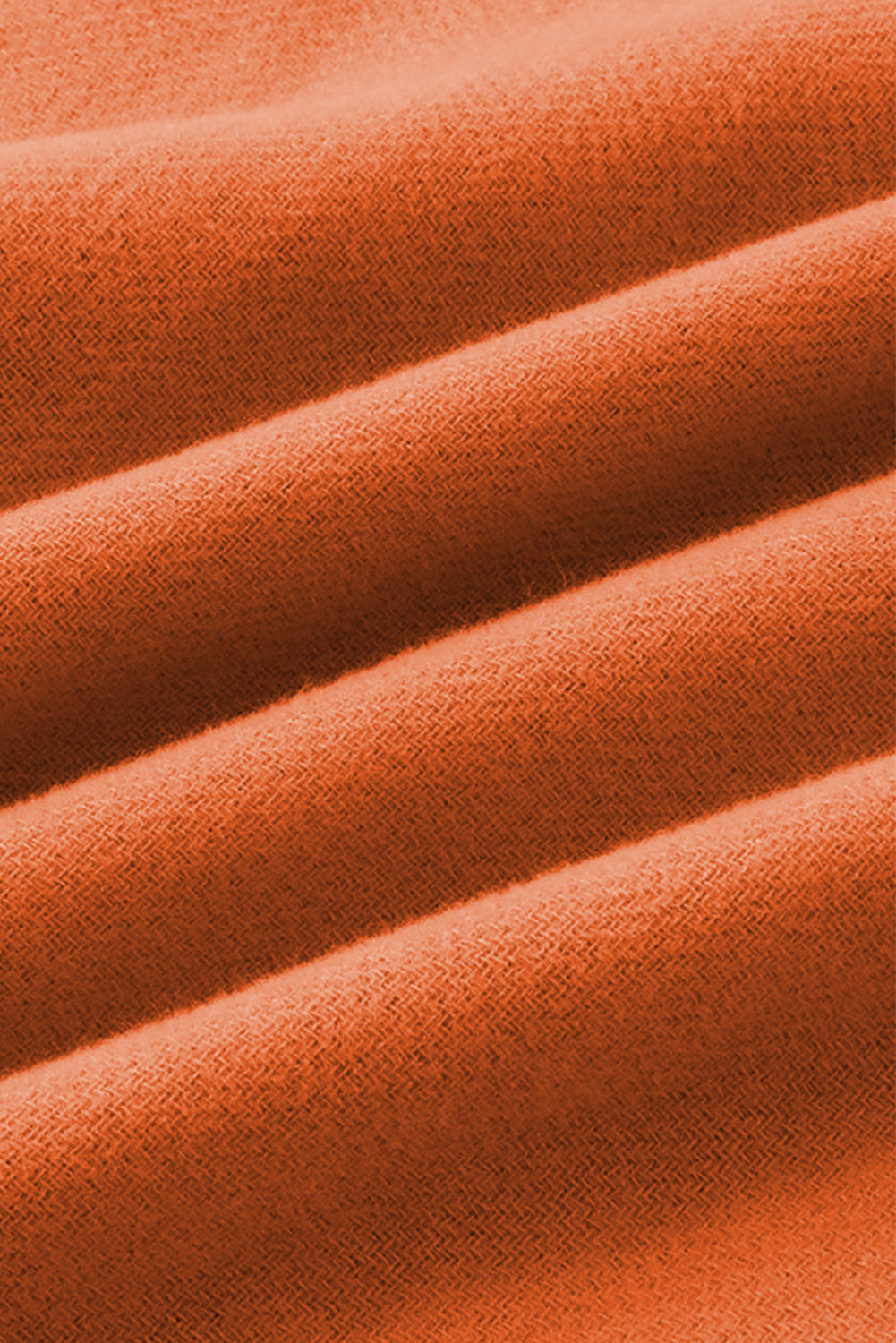 Russet Orange Two-Tone Cashmere Feel Tassel Scarf