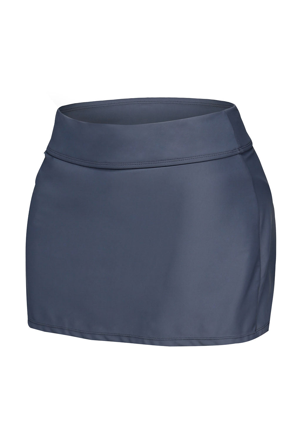 Plus Size Grey Skirted Swim Bikini Bottom