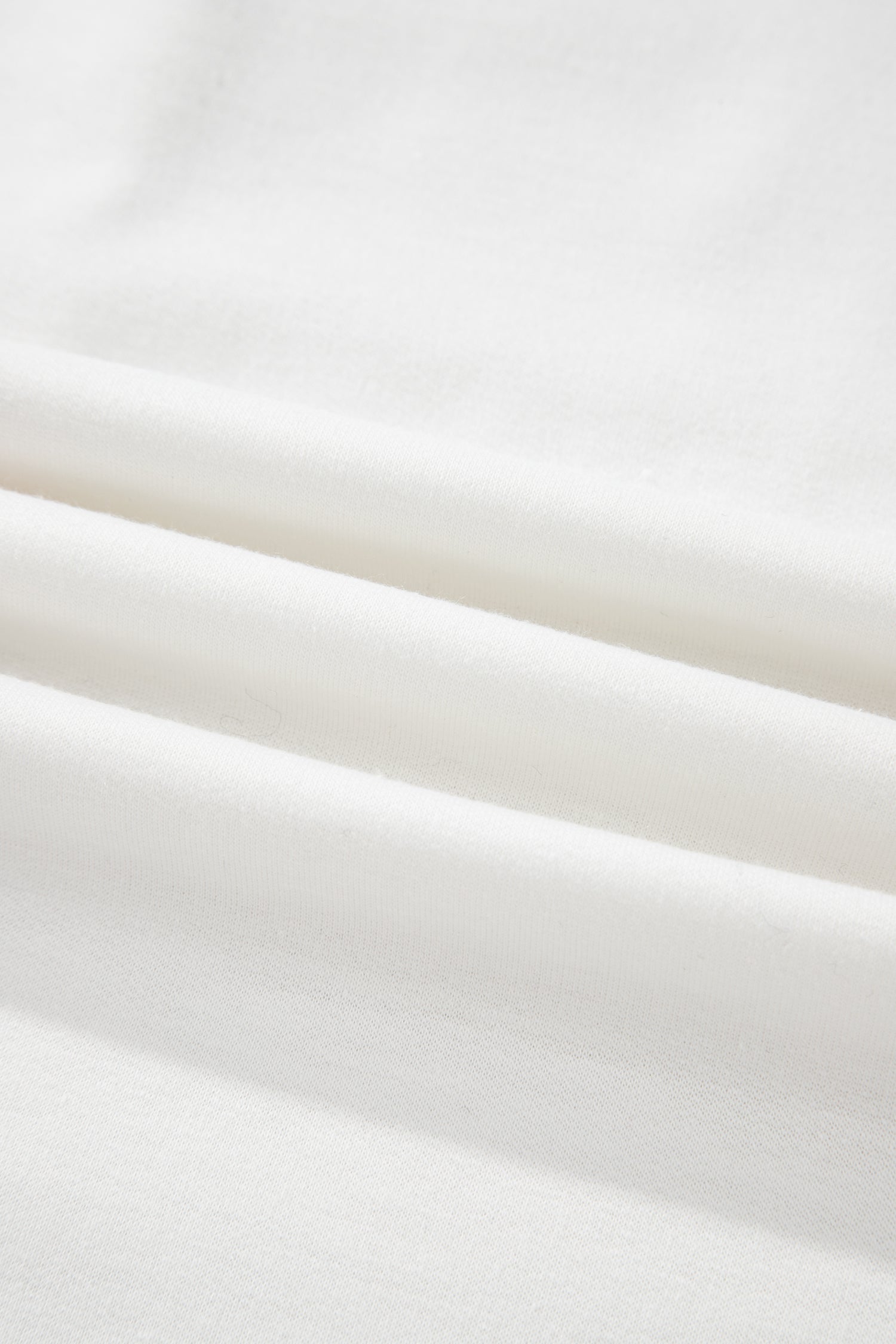 White Exposed Seam Rainbow Stripe Color Block V Neck Loose Long Sleeve Top