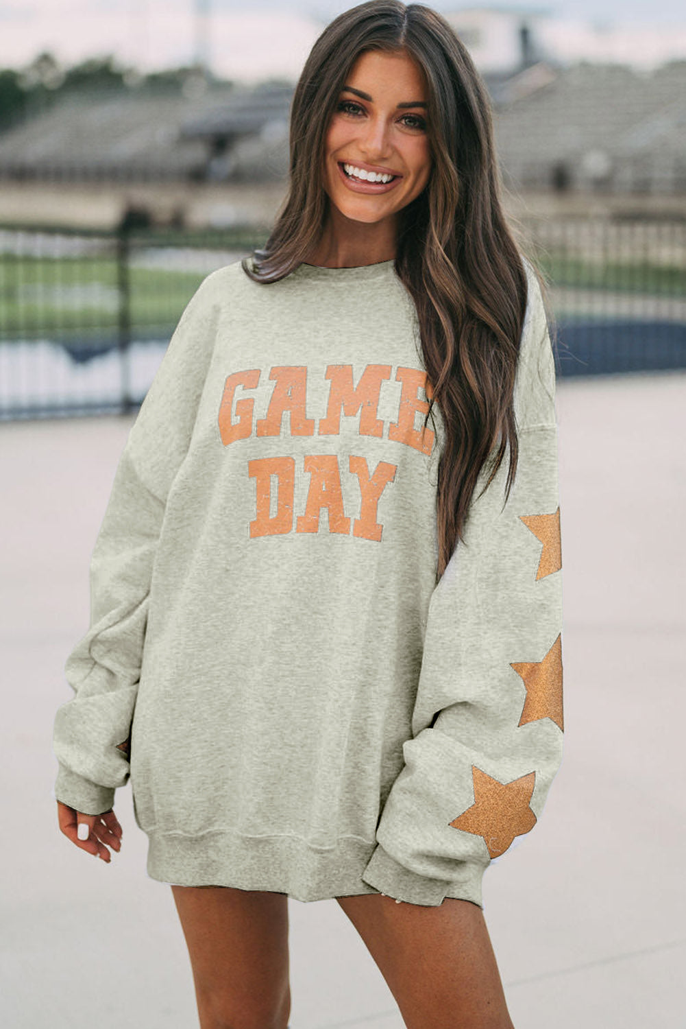 Grapefruit Orange Game Day Graphic Sweatshirt