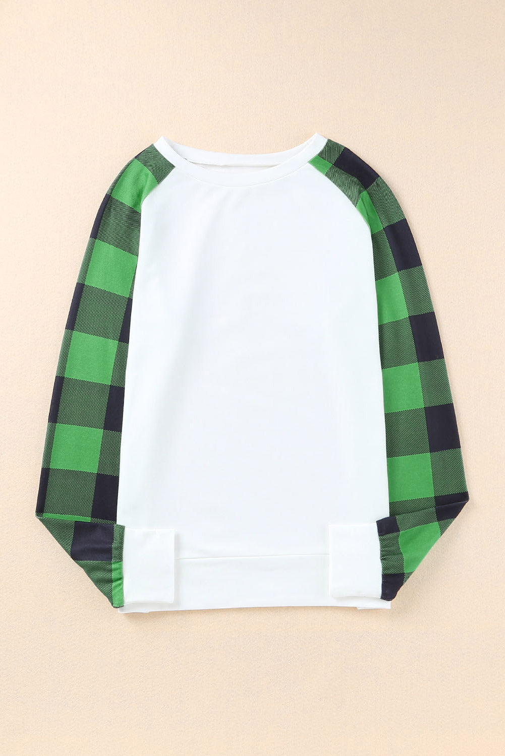 Green Buffalo Plaid Long Sleeve Sweatshirt