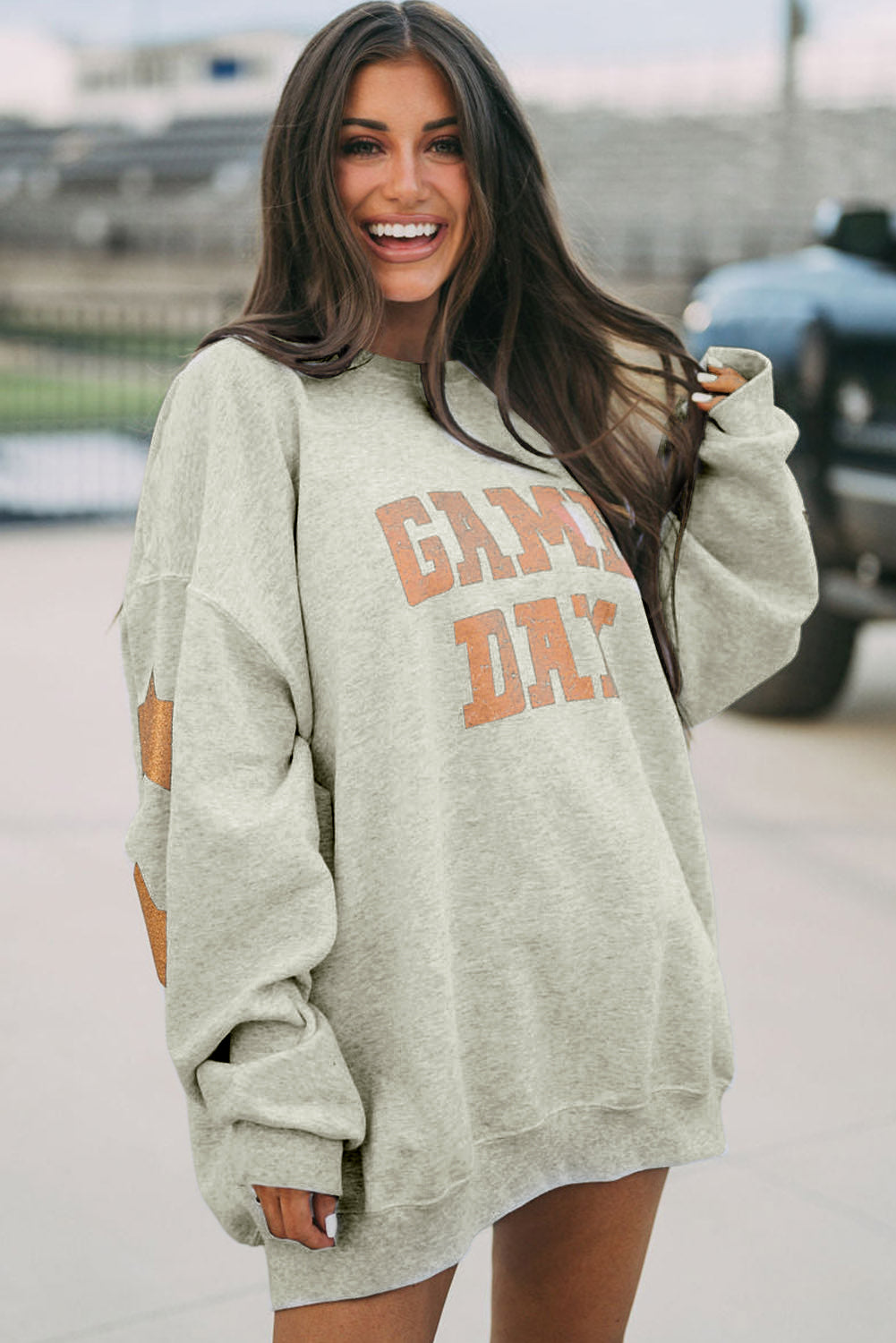 Grapefruit Orange Game Day Graphic Sweatshirt